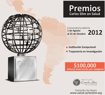 Convocada la VI edición de los premios Carlos Slim en Salud